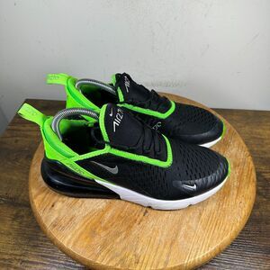 Nike Air Max 270 GS Green Strike Black Women's Size 8.5 Shoe 943345-021